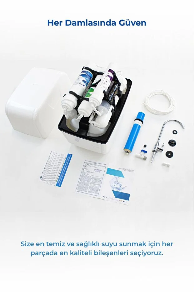 12 Aşamalı Alkali Standart Memb. Multimineralli Çelik Tanklı Su Arıtma Cihazı